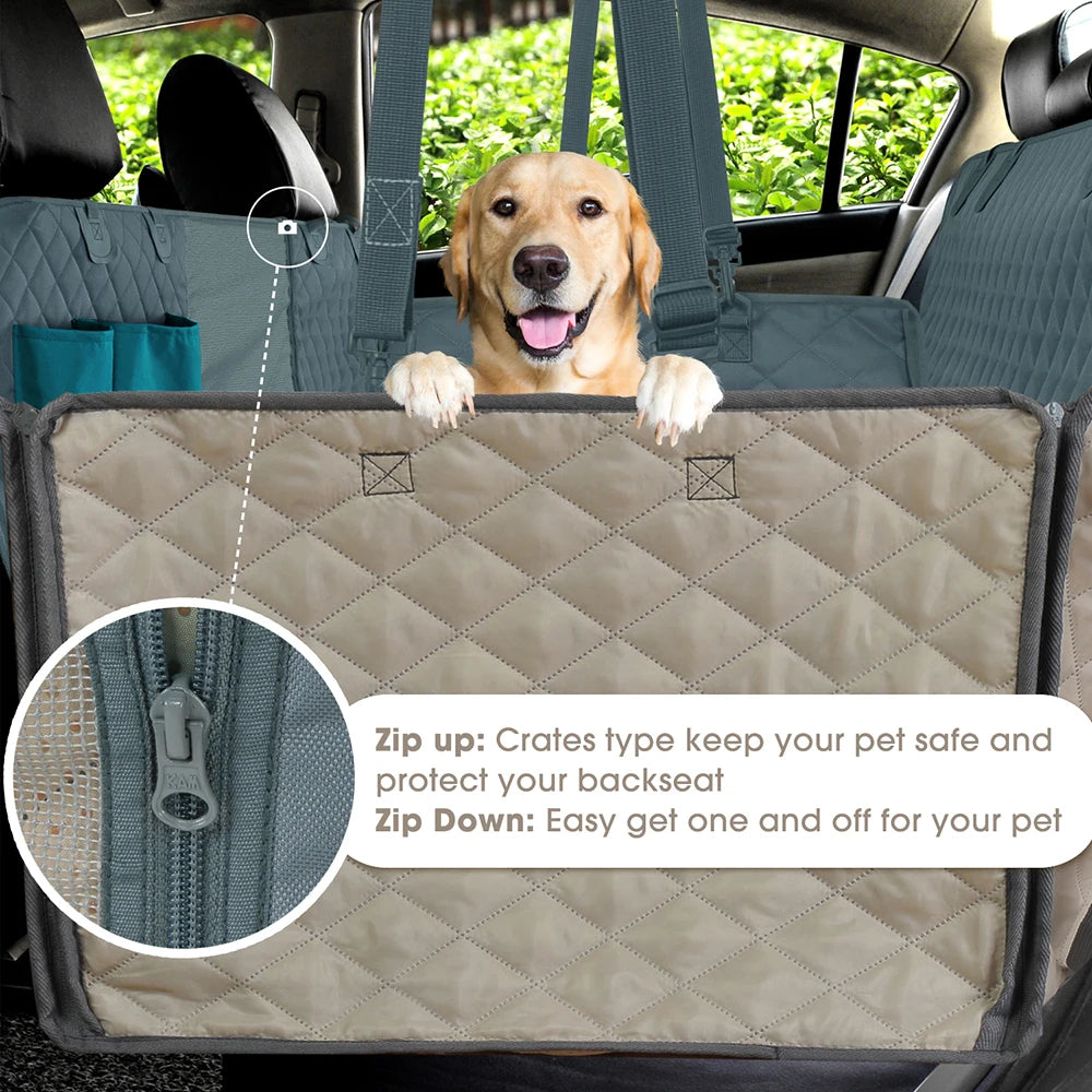 Pet Car Seat Cover Waterproof Durable Pet Hammock Car Seat Cover for Back Seat