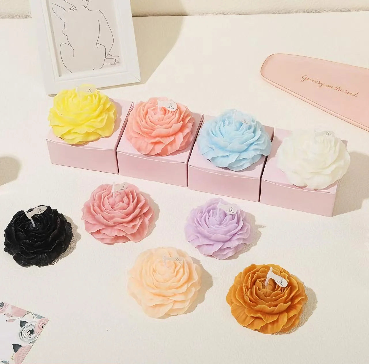 Custom Personalized Handmade Scented Candles for Valentine's Day Easter Mothers Day Interior Décor Aesthetic Room Décor