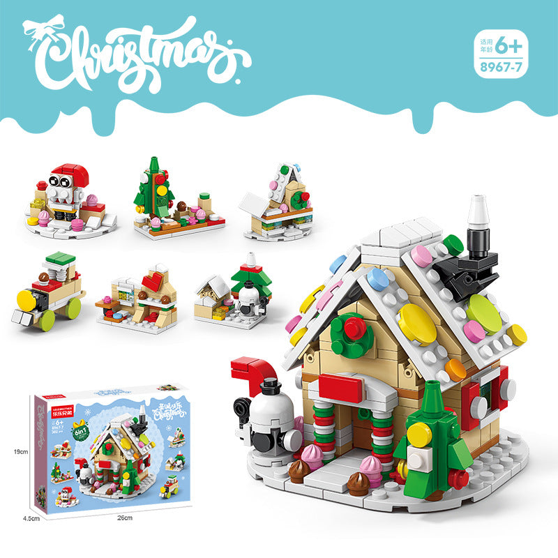 Christmas gift building blocks compatible with Lego children's puzzle assembling toys girl puzzle boy Christmas tree model