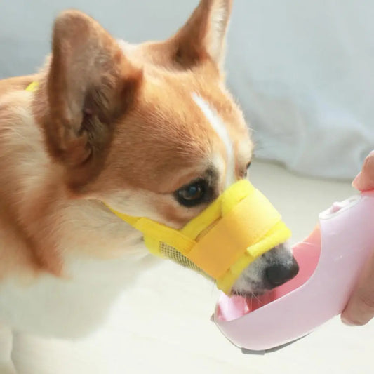 Anti Barking Dog Muzzle for Dogs Adjustable Mesh Breathable Pet Mouth Cover Muzzle for Small Medium Dog Anti-biting Pet Supplies