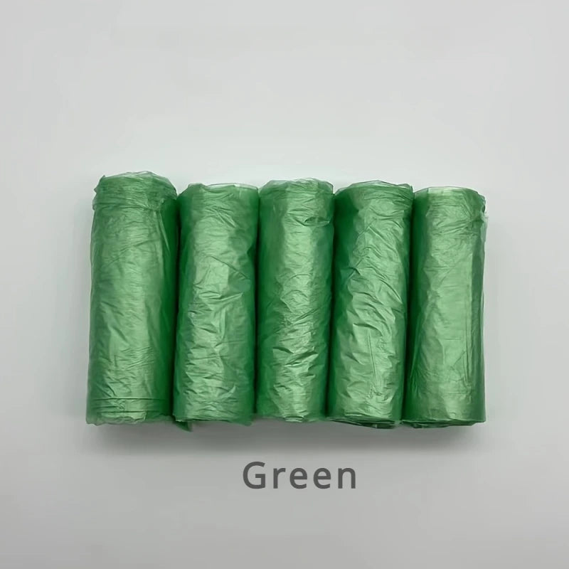 100PCS Mixed Color Thicken Disposable Garbage Bags Kitchen Storage Trash Can Liner Bags Protect Privacy Plastic Waste Bag