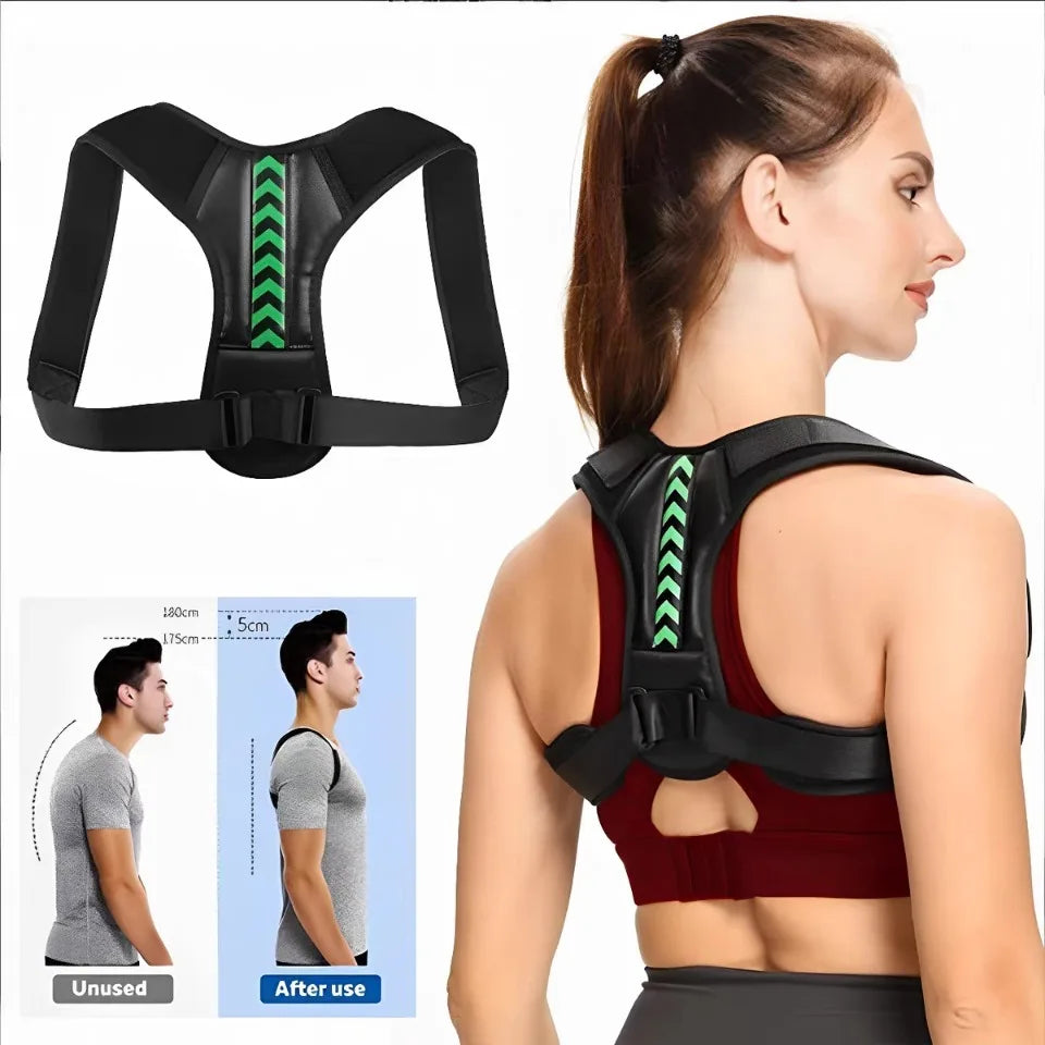 Adjustable Back Shoulder Posture Corrector Belt Clavicle Spine Support Reshape Your Body Home Office Sport Upper Back Neck Brace