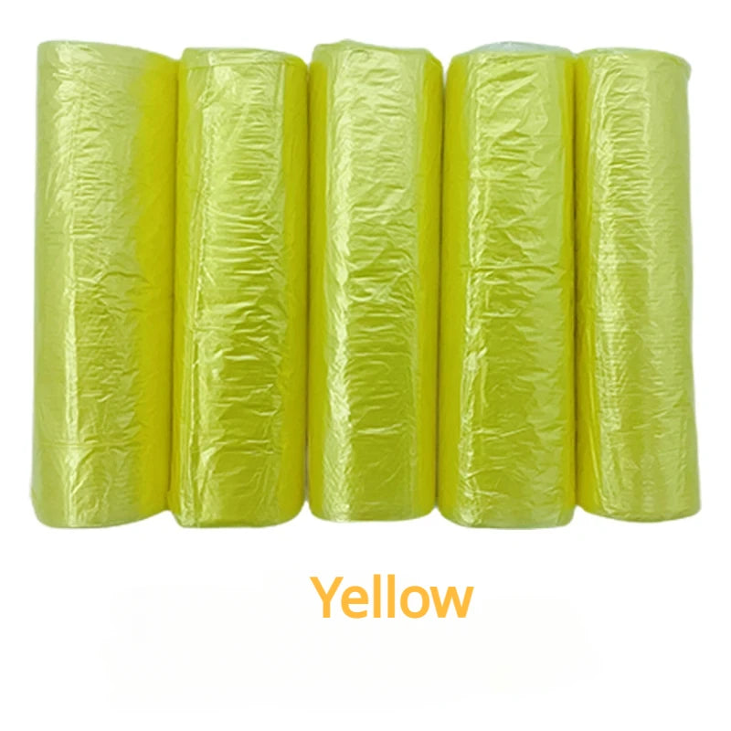 100PCS Mixed Color Thicken Disposable Garbage Bags Kitchen Storage Trash Can Liner Bags Protect Privacy Plastic Waste Bag