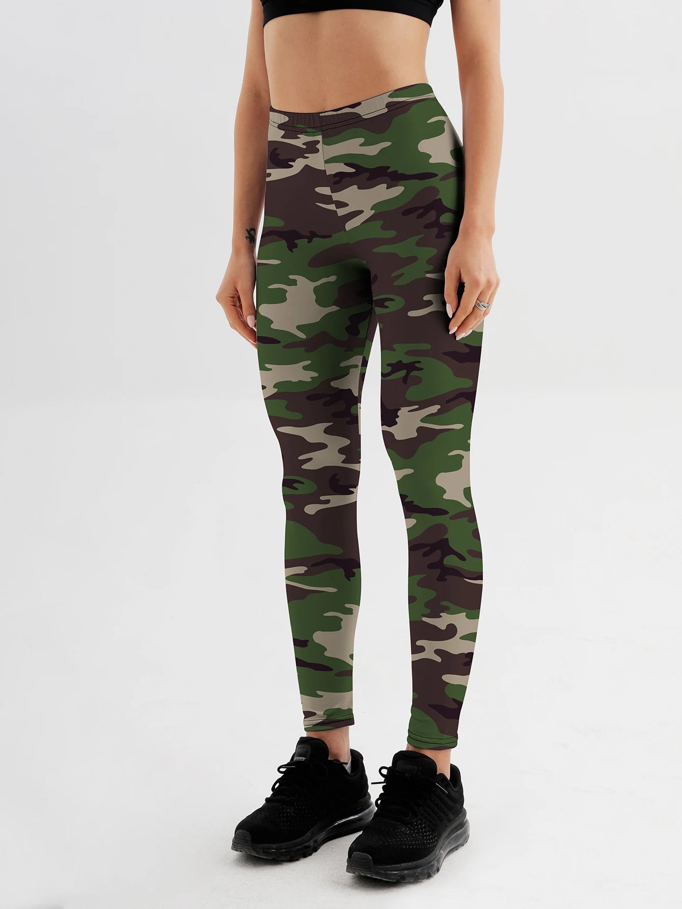 Fashion Women's camouflage Leggings For Fitness High Waist Gym Legging Push Up Women navy Leggings Stretch Pants Women Trousers
