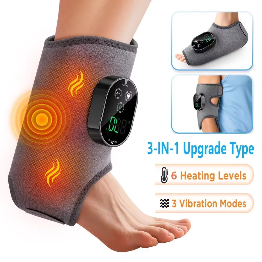 Electric Heating Wrist Guard 5 Levels Hot Compress Massage Wrist Brace Ankle Wrap Hand Foot Protector Rechargeable Wristband