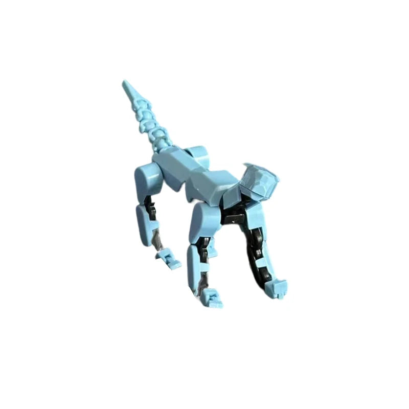 DIY Luminous T13 Multi-Jointed Movable Mannequin Lucky Robot And Dog Action Figures Toys Kids Gifts
