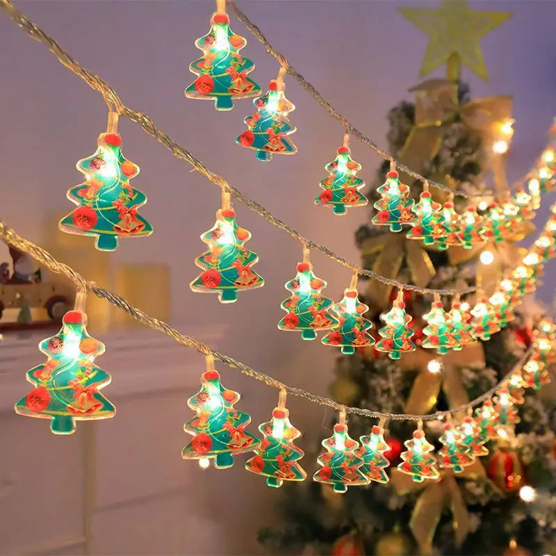 Decorations Outdoor Christmas Ball Led Light String Candle Gift Set Christmas Tree Candles Decoration Christmas Candles