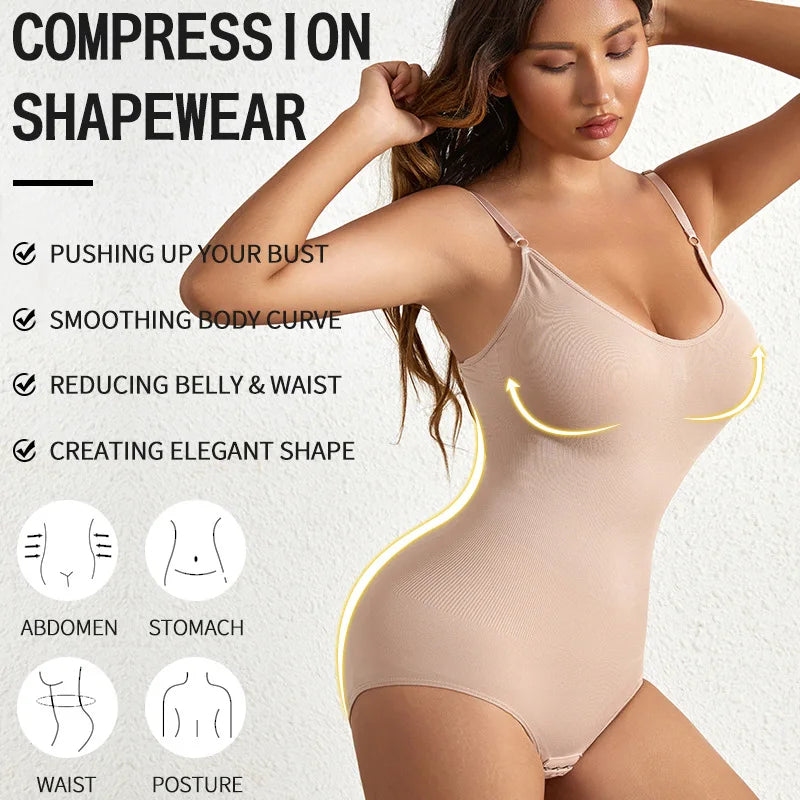 the One-Piece Shapewear Seamlessly Shaper Large Size Postpartum Waist Corset with Upper Support Breathable Design