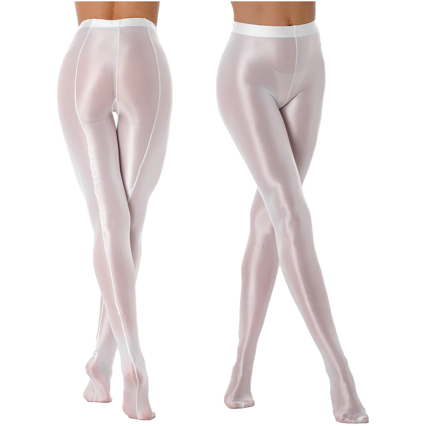 Womens Yoga Leggings Pants Fashion Glossy Pantyhose Ballet Dance Training Fitness Workout Sports Trousers Tights