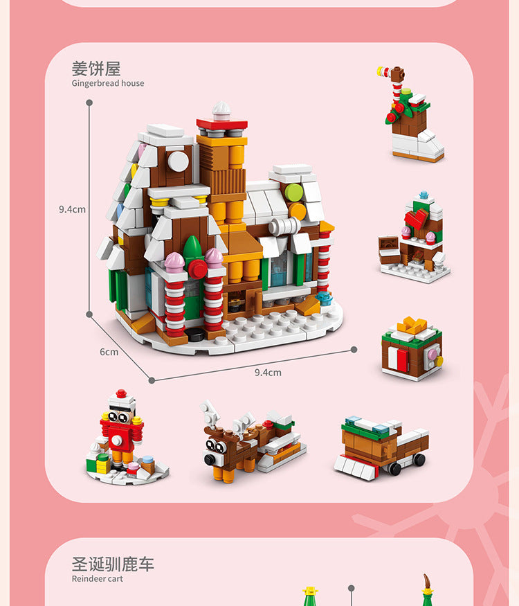 Christmas gift building blocks compatible with Lego children's puzzle assembling toys girl puzzle boy Christmas tree model