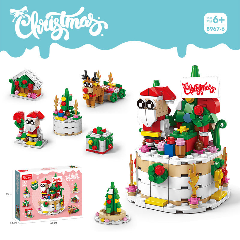 Christmas gift building blocks compatible with Lego children's puzzle assembling toys girl puzzle boy Christmas tree model