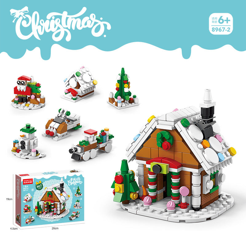 Christmas gift building blocks compatible with Lego children's puzzle assembling toys girl puzzle boy Christmas tree model
