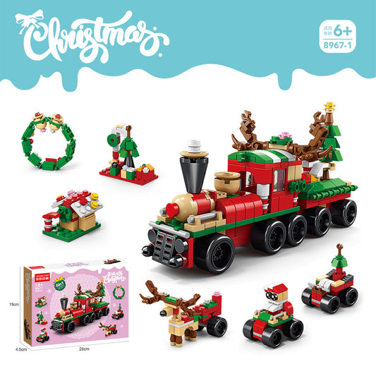 Christmas gift building blocks compatible with Lego children's puzzle assembling toys girl puzzle boy Christmas tree model