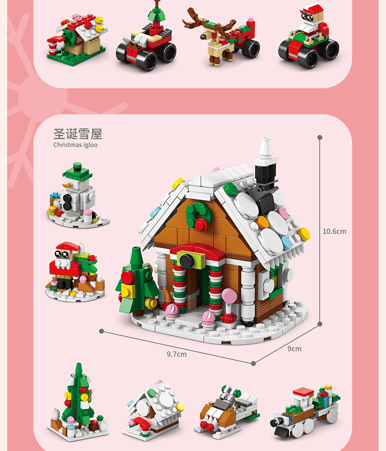 Christmas gift building blocks compatible with Lego children's puzzle assembling toys girl puzzle boy Christmas tree model