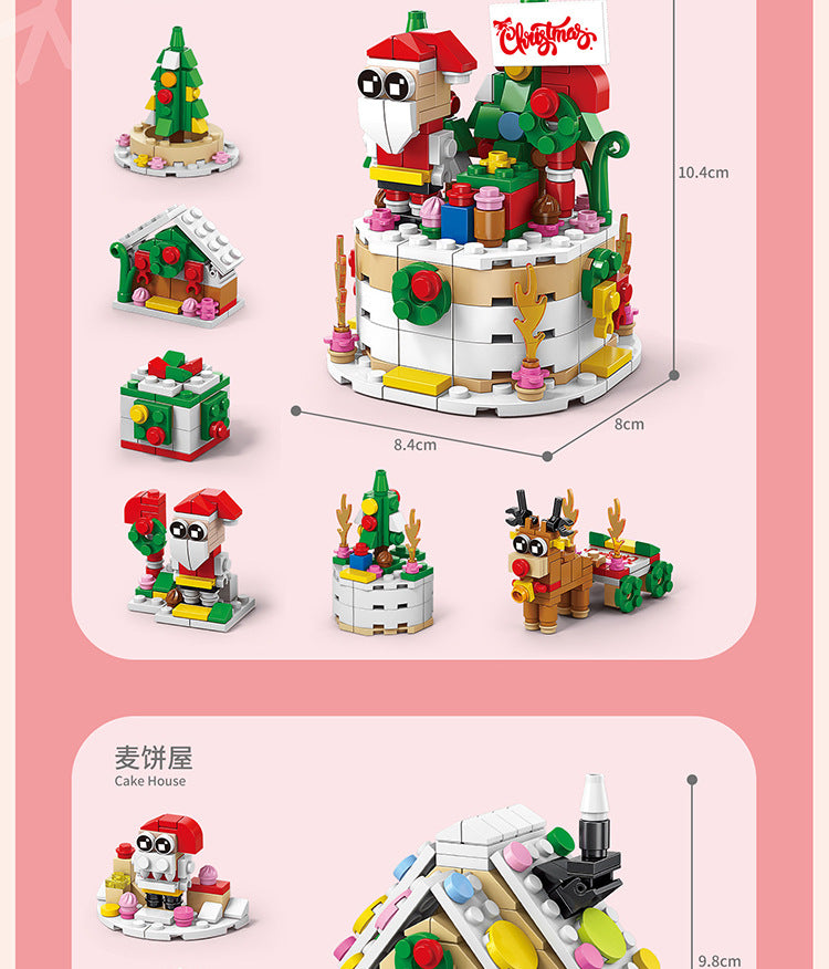 Christmas gift building blocks compatible with Lego children's puzzle assembling toys girl puzzle boy Christmas tree model