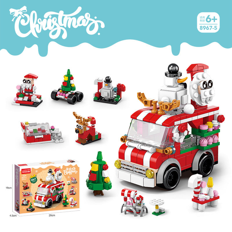 Christmas gift building blocks compatible with Lego children's puzzle assembling toys girl puzzle boy Christmas tree model