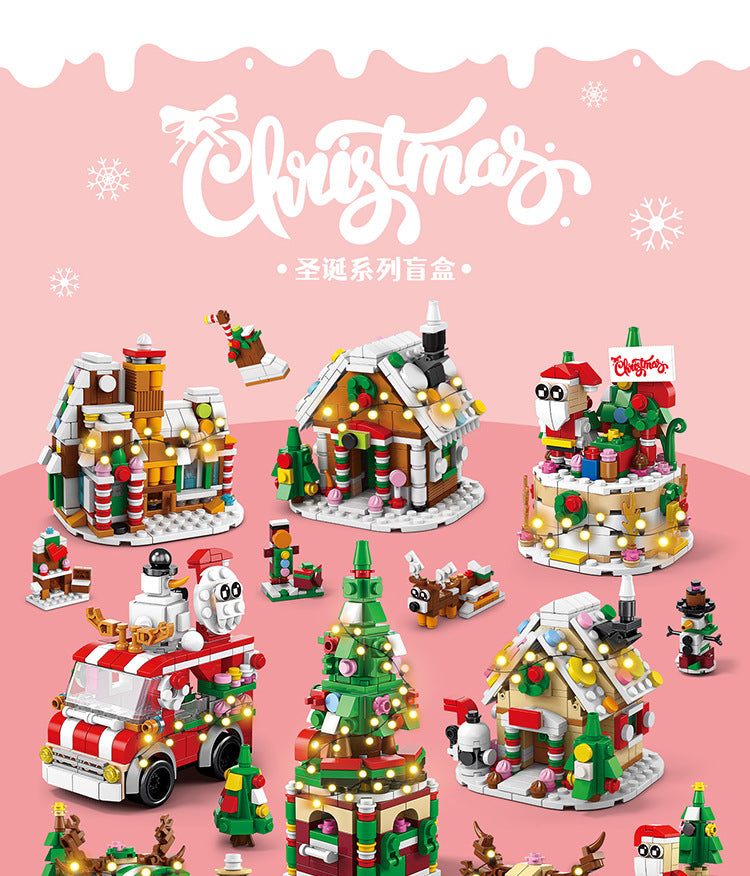 Christmas gift building blocks compatible with Lego children's puzzle assembling toys girl puzzle boy Christmas tree model