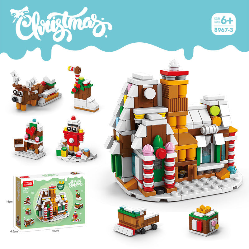 Christmas gift building blocks compatible with Lego children's puzzle assembling toys girl puzzle boy Christmas tree model