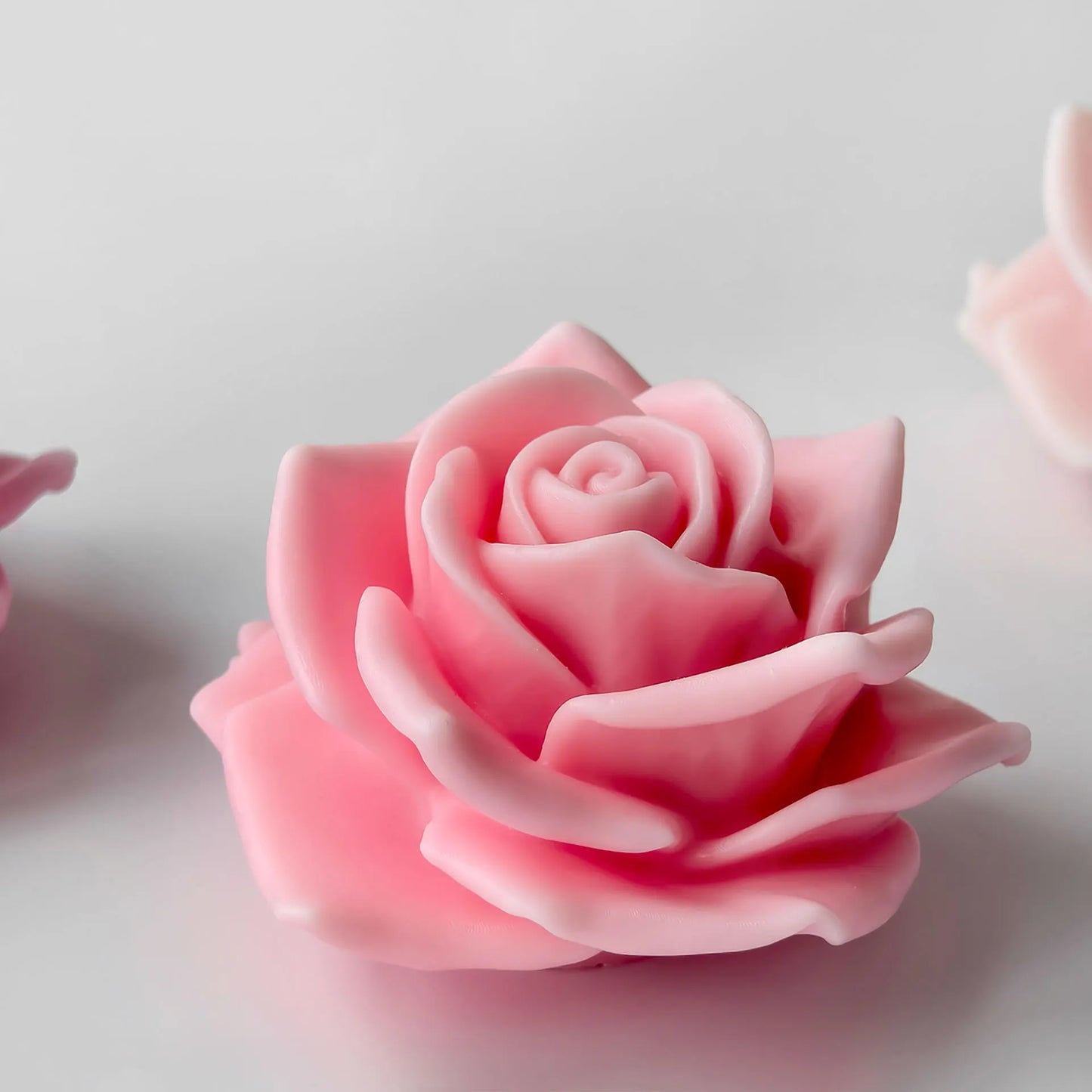 3D Rose Flower Aroma Candle Silicone Mold DIY Flowers Plaster Resin Ornament Molds Handmade Chocolate Candy Baking Tool