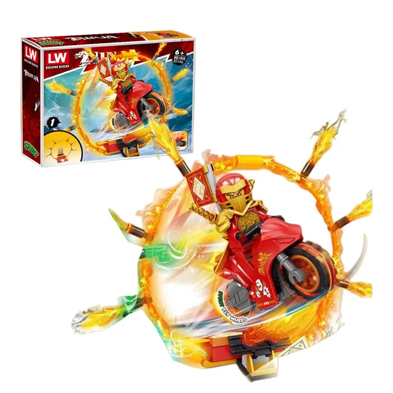 New Series Ninja Legacy Motorcycle Motor Cycles Kai Season 13 14 Building Blocks Classic Model Sets Bricks Kits Toys
