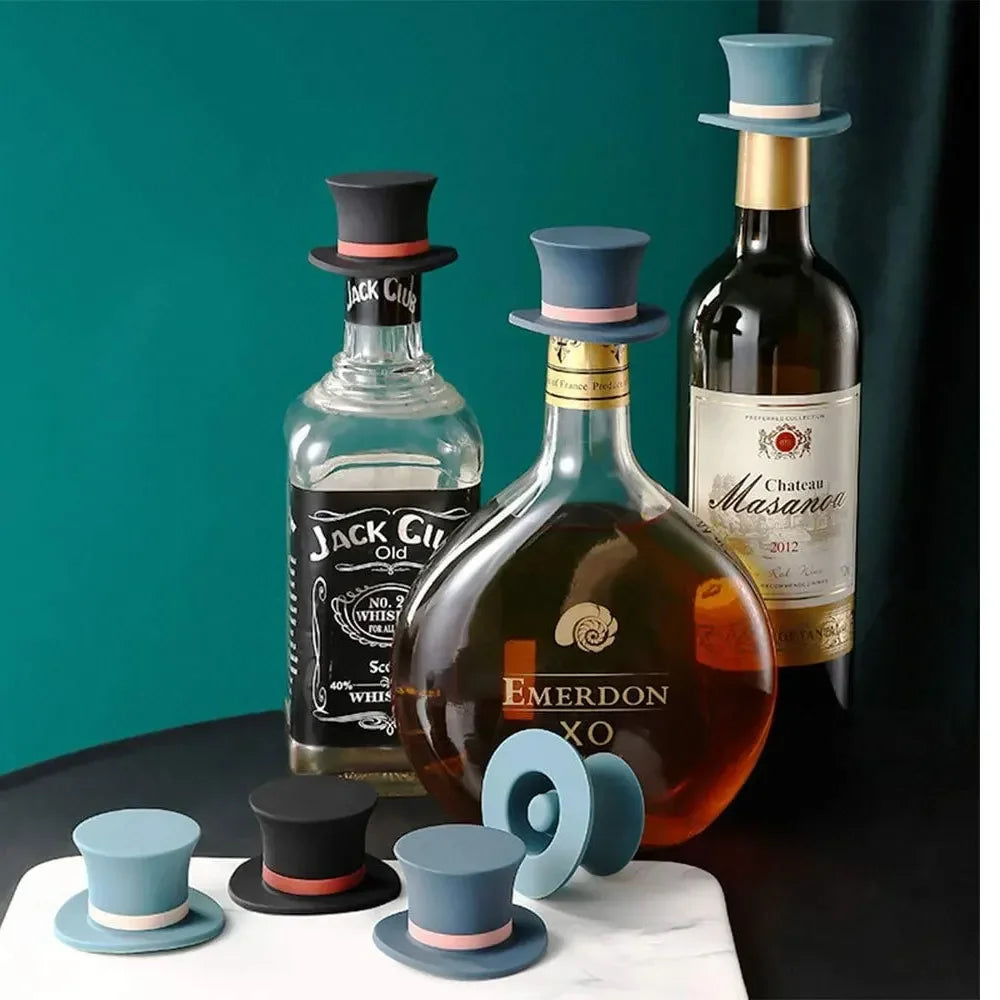 Magic Hat Wine Bottle Stopper Seal Cork Cover Silicone Wine Bottle Stopper Kitchen Tools