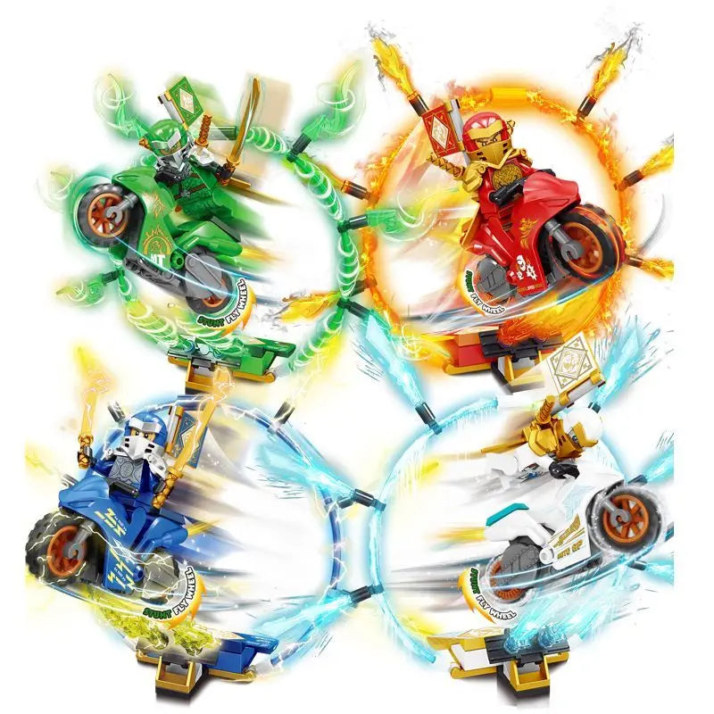 New Series Ninja Legacy Motorcycle Motor Cycles Kai Season 13 14 Building Blocks Classic Model Sets Bricks Kits Toys