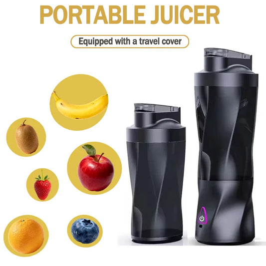 Portable Electric Mixer USB Rechargeable Mini Portable Juicer Smoothie Manufacturing Fruit Mixer For Home Travel Cooking Kitchen