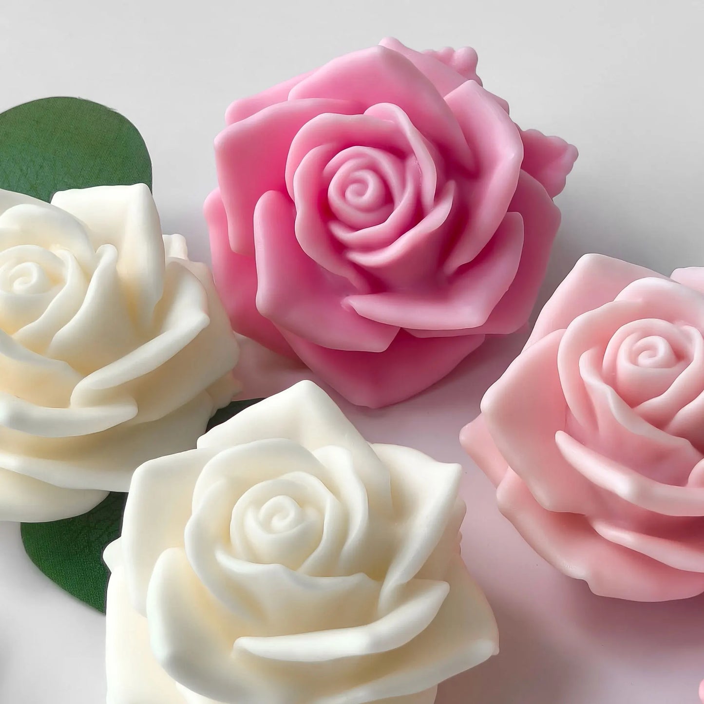 3D Rose Flower Aroma Candle Silicone Mold DIY Flowers Plaster Resin Ornament Molds Handmade Chocolate Candy Baking Tool