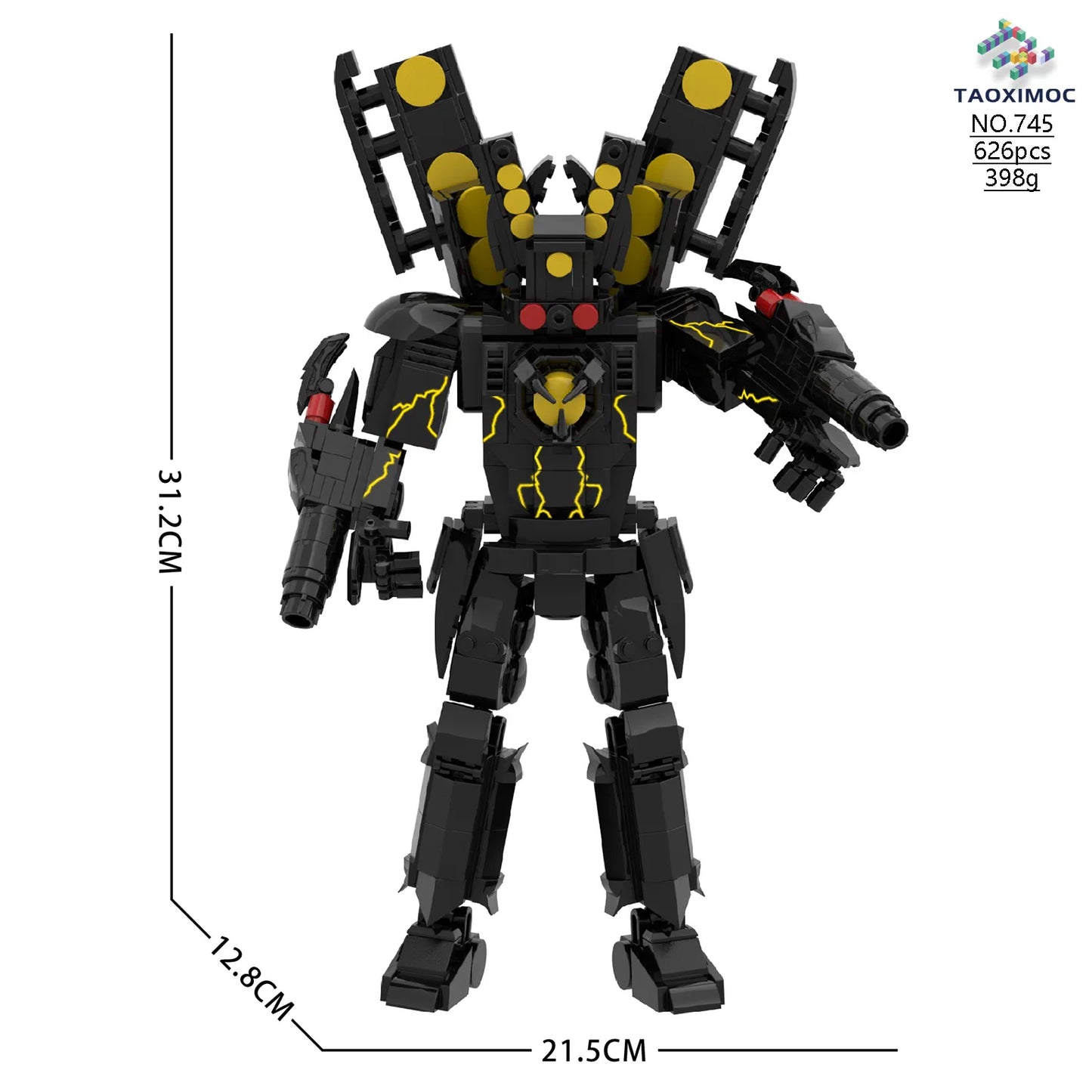 Skibidi Toilet Titan TV Man Speakerman Horror Game Bosses Camara Building Block Cartoon Doll Model Kids Birthday Halloween Gift
