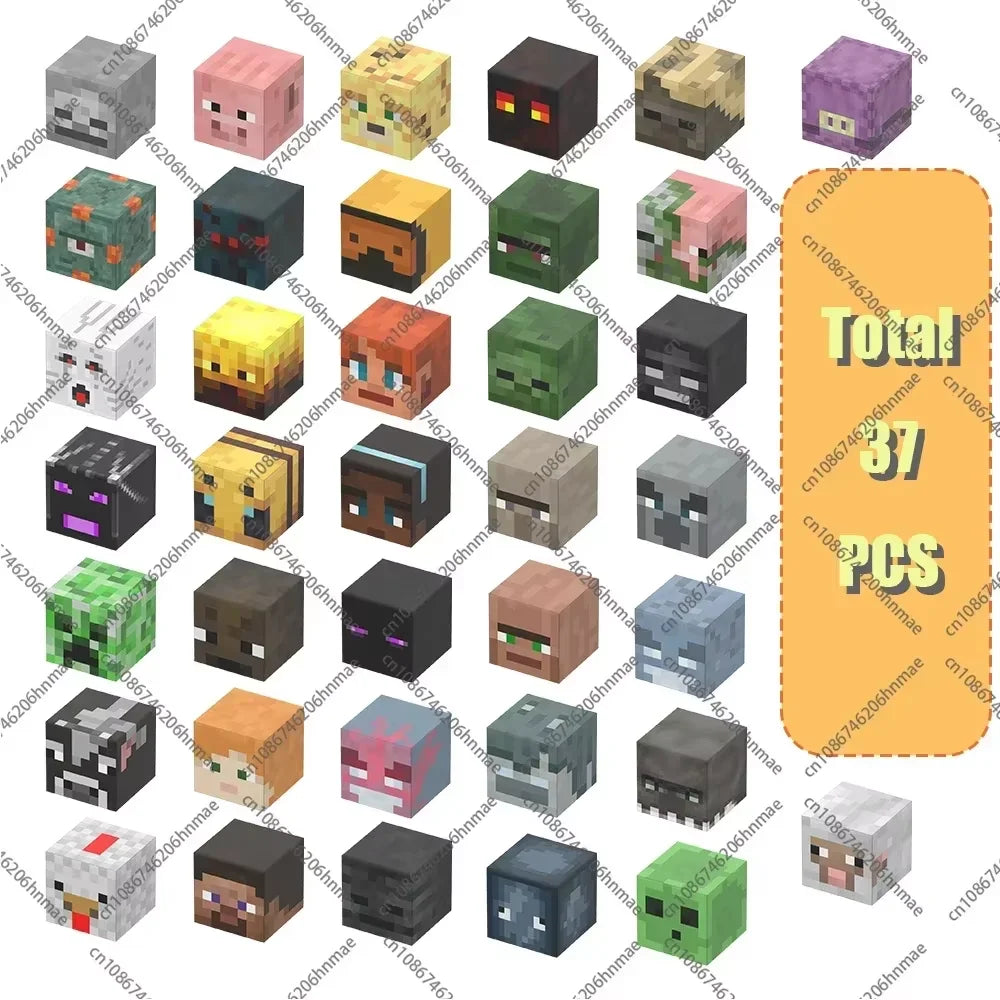 Magnetic Building Blocks Mine World Magnet Cube Brick Sets Best Gift for Boys Girls Kids 3+ DIY Pixel style Model Base plate Toy