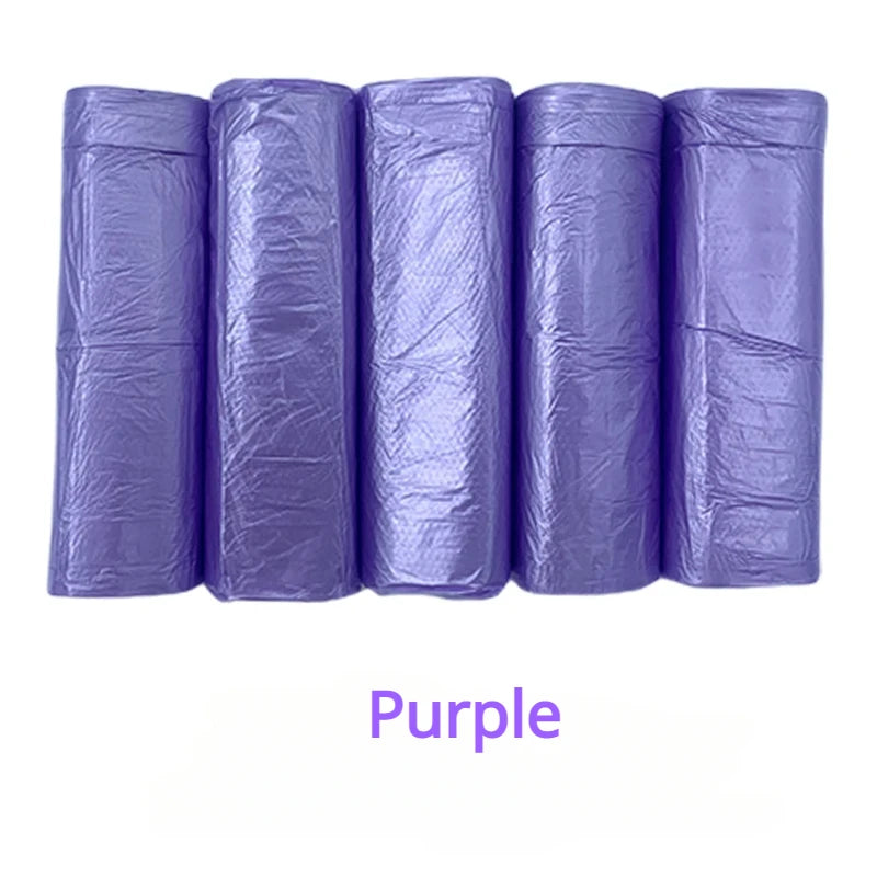 100PCS Mixed Color Thicken Disposable Garbage Bags Kitchen Storage Trash Can Liner Bags Protect Privacy Plastic Waste Bag