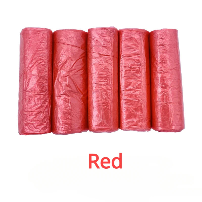 100PCS Mixed Color Thicken Disposable Garbage Bags Kitchen Storage Trash Can Liner Bags Protect Privacy Plastic Waste Bag