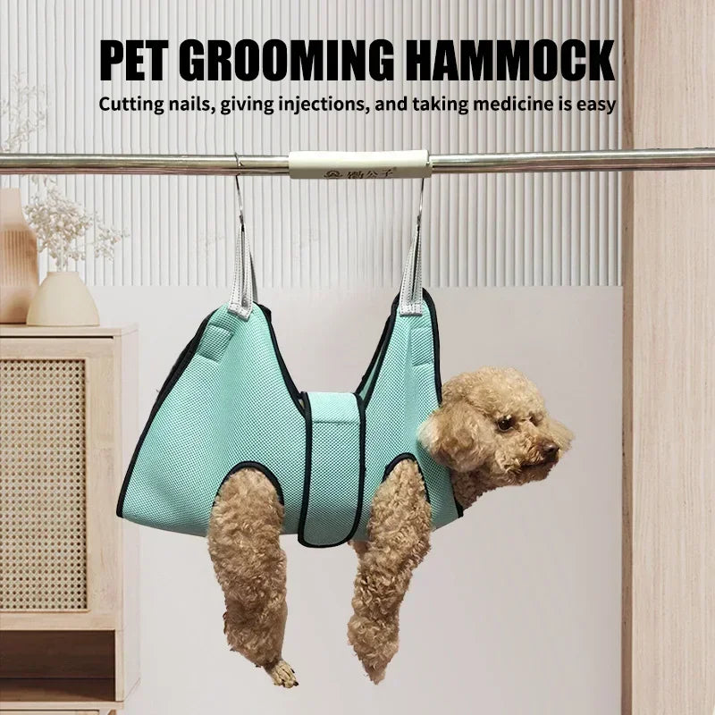 Pet Grooming Hammock Cat Dog Nail Clipper Fixer Teddy Hook Type Feeding Anti-scratch Artifact Cat Hammock