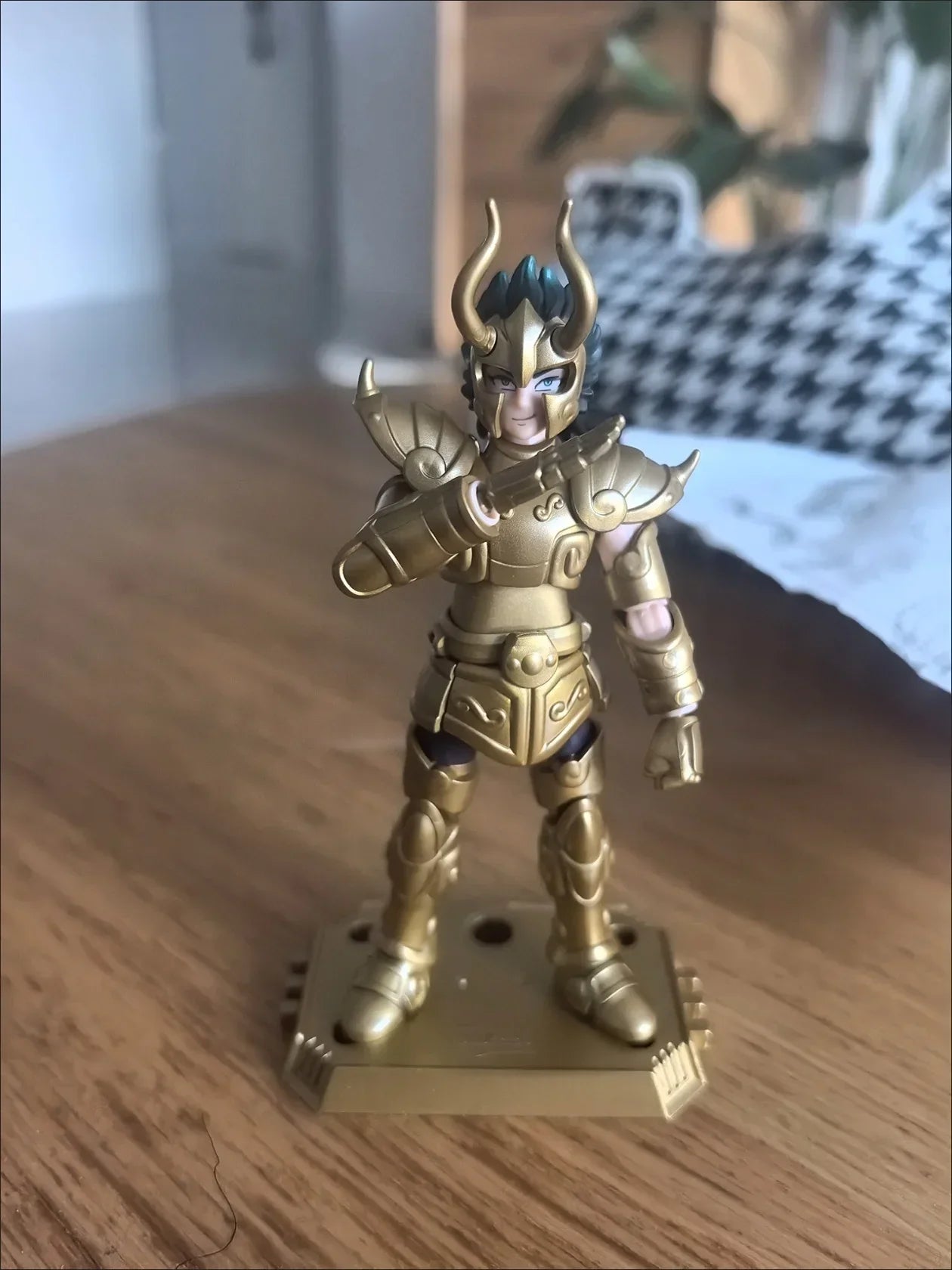 Saint Seiya Galaxy Version 01 Aiolos Shura Ikki Shun Jabu Marin Assembled Model Blind Box Toys Bloks Group Gold Saint