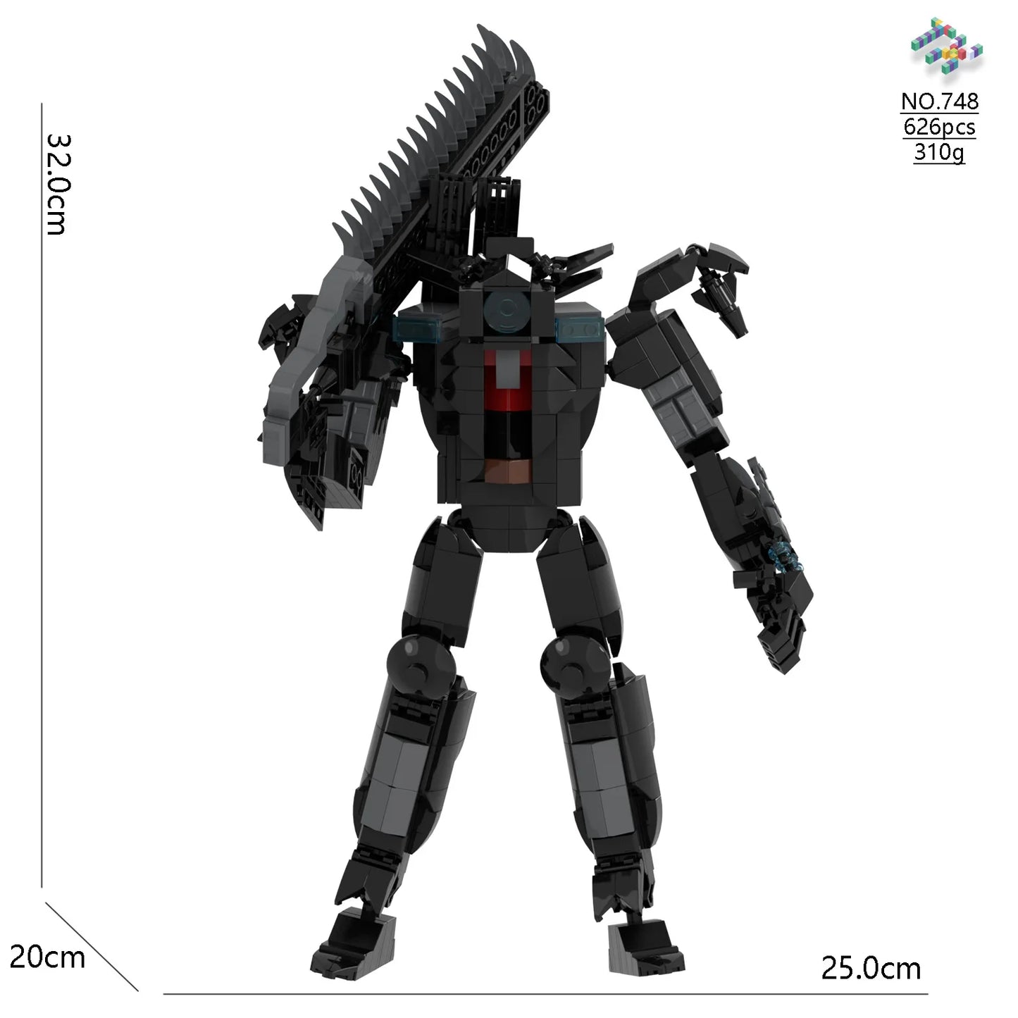Skibidi Toilet Titan TV Man Speakerman Horror Game Bosses Camara Building Block Cartoon Doll Model Kids Birthday Halloween Gift