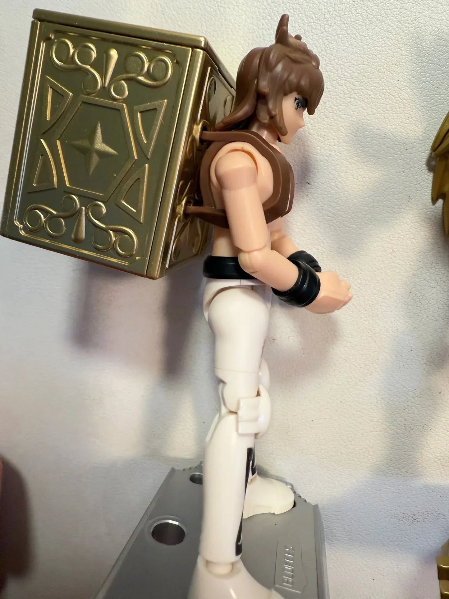 Saint Seiya Galaxy Version 01 Aiolos Shura Ikki Shun Jabu Marin Assembled Model Blind Box Toys Bloks Group Gold Saint