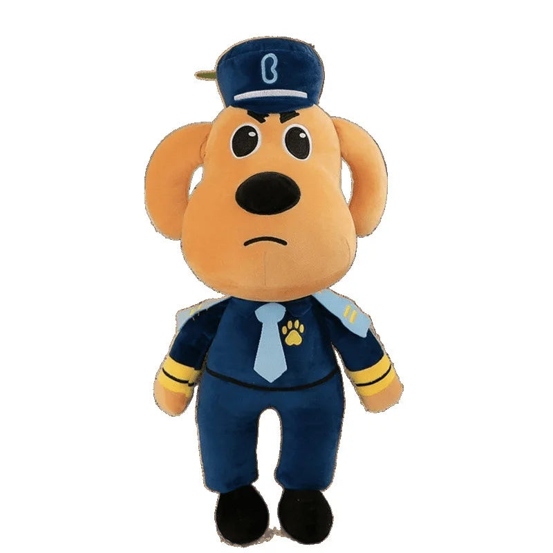 1pc30cm Sheriff Labrador Dog Plush Toy Doll Anime Security Sergeant Labrador Wolf Dog Plush Stuffed Toys Birthday Xmas Gifts