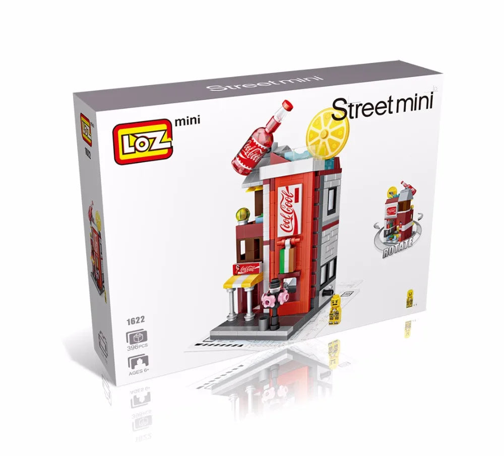 LOZ Blocks Cute Mini Street Store Children Educational Toys Small Shop Brinquedos Model  Building Bricks Girl Gifts 1621 - 1652