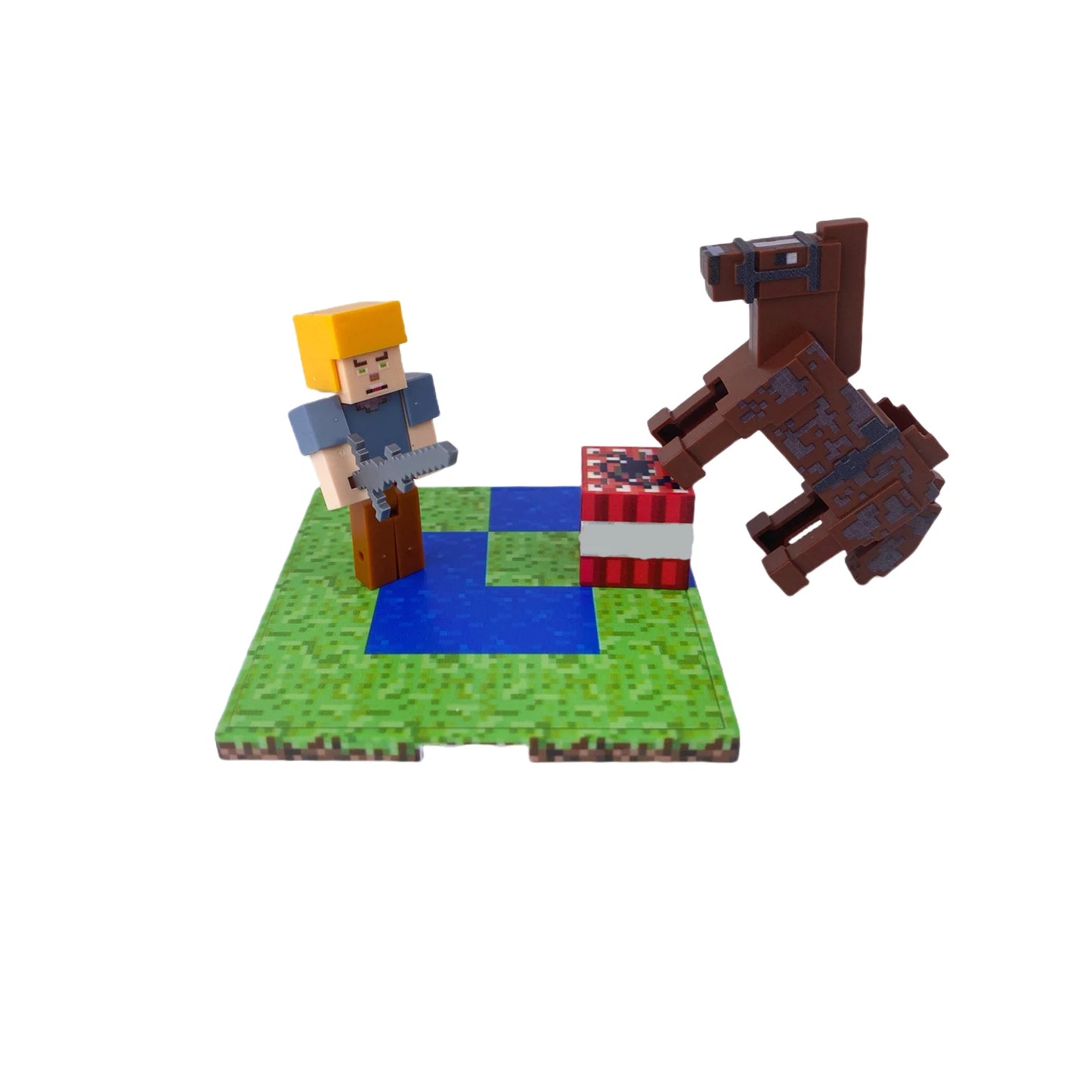 Magnetic building block world, STEM educational sensory toys, animal and character DIY, children's educational magnetic toys