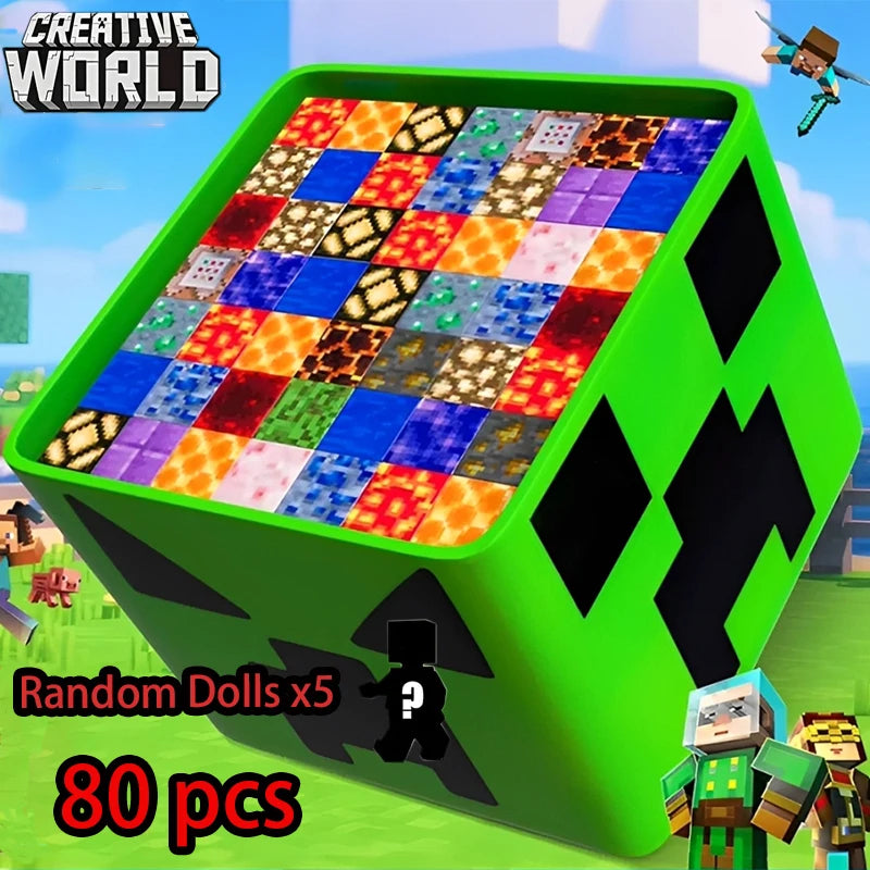 Magnetic Building Blocks Mine World Cube Magnet World Set for Kid Age DIY Model Children Stem Best Montessori Sensory Toy