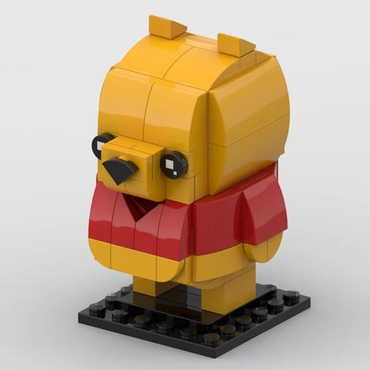 MOC Cute Animals Bear Cow Rabbit Eagle Penguin Hedgehog Tiger Panda Pig Building Blocks Toys for Children Kids Christmas Gifts