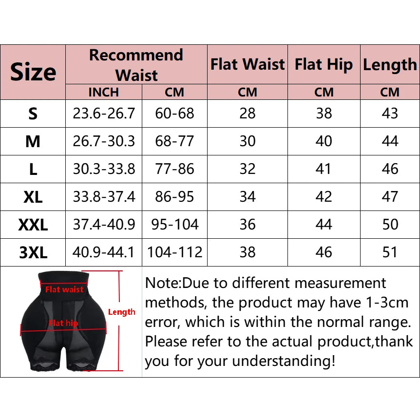 Bodysuit Shapewear Padded Hip Butt Lifter Panties High Waist Trainer Women Tummy Control Body Shaper Hip Enhancer Thigh Slimming