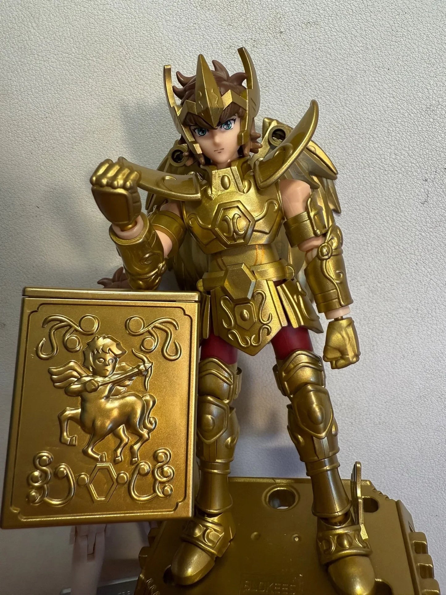 Saint Seiya Galaxy Version 01 Aiolos Shura Ikki Shun Jabu Marin Assembled Model Blind Box Toys Bloks Group Gold Saint