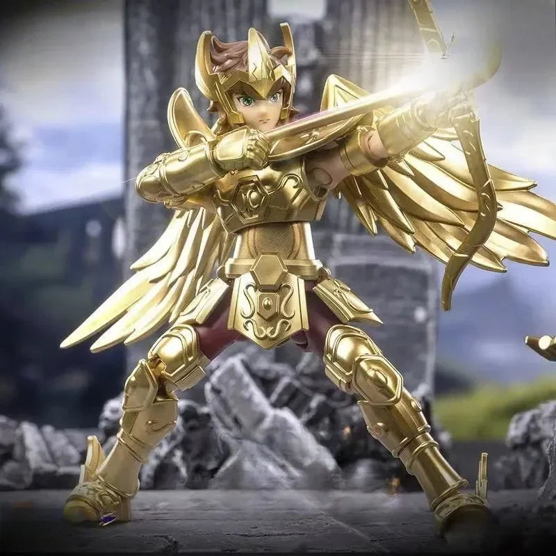 Saint Seiya Galaxy Version 01 Aiolos Shura Ikki Shun Jabu Marin Assembled Model Blind Box Toys Bloks Group Gold Saint