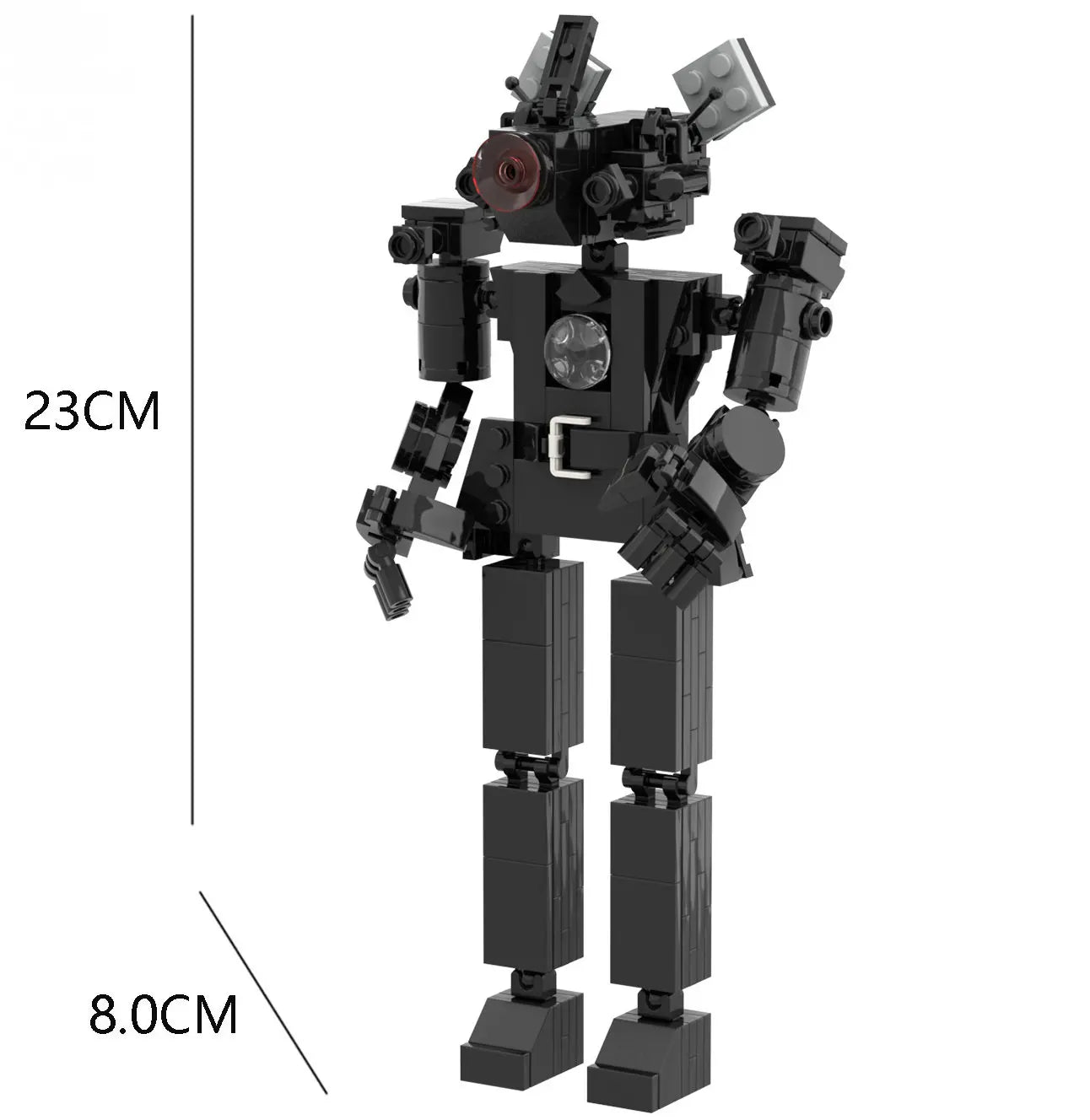 Skibidi Toilet Titan TV Man Speakerman Horror Game Bosses Camara Building Block Cartoon Doll Model Kids Birthday Halloween Gift
