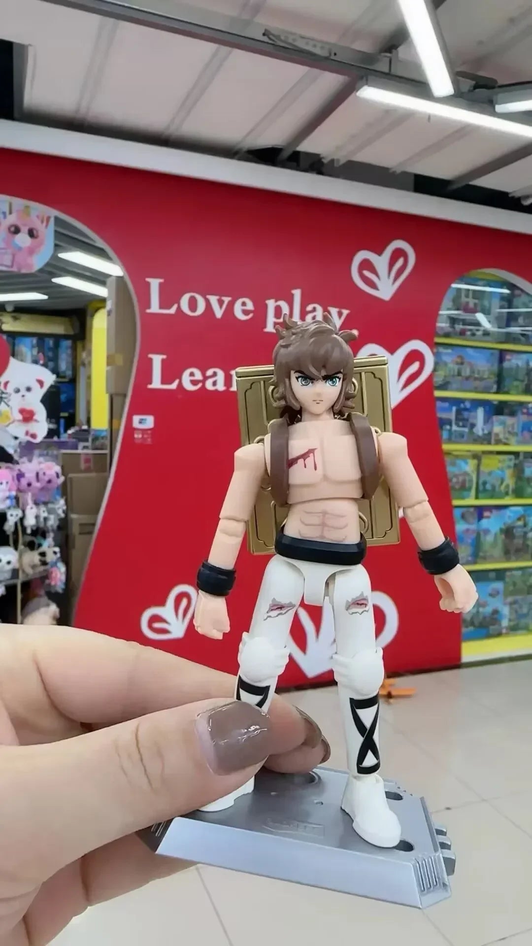 Saint Seiya Galaxy Version 01 Aiolos Shura Ikki Shun Jabu Marin Assembled Model Blind Box Toys Bloks Group Gold Saint