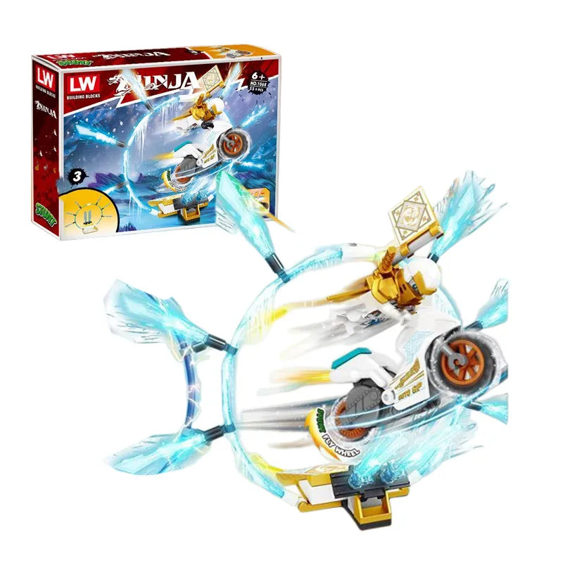 New Series Ninja Legacy Motorcycle Motor Cycles Kai Season 13 14 Building Blocks Classic Model Sets Bricks Kits Toys