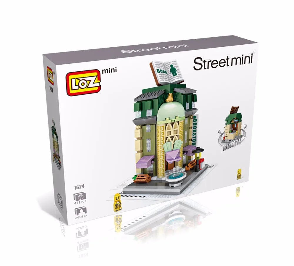 LOZ Blocks Cute Mini Street Store Children Educational Toys Small Shop Brinquedos Model  Building Bricks Girl Gifts 1621 - 1652