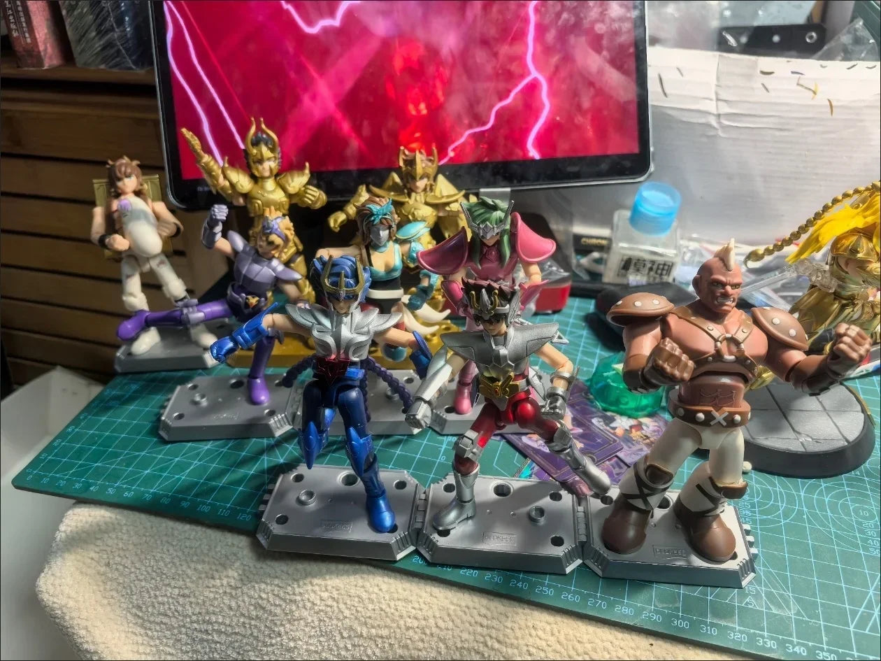 Saint Seiya Galaxy Version 01 Aiolos Shura Ikki Shun Jabu Marin Assembled Model Blind Box Toys Bloks Group Gold Saint