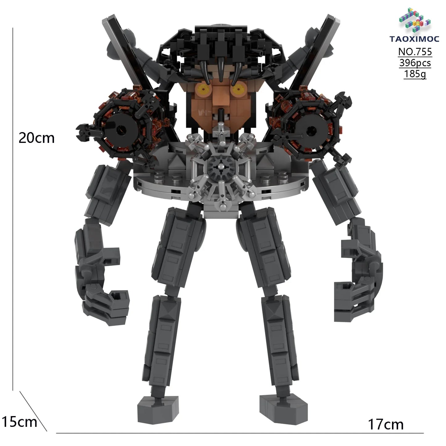 Skibidi Toilet Titan TV Man Speakerman Horror Game Bosses Camara Building Block Cartoon Doll Model Kids Birthday Halloween Gift